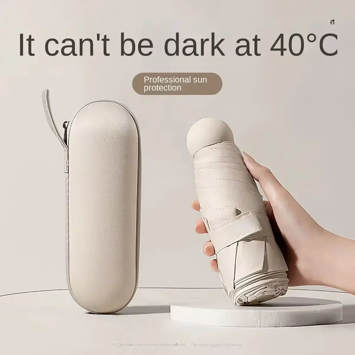 Mini Foldable Umbrella UV Protection Mini Sun Umbrella Dual Use Portable Box to Store Sunshade Umbrella Mini Umbrella Car Amagi