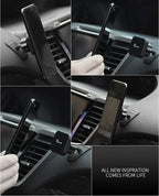 Car Cell Phone Holder Base 17mm Ball Head Base Dashboard Mounting Suction Cup Anti-slip Bracket Air Outlet Clip Car Accessories