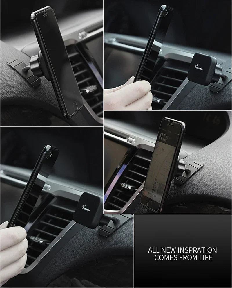 Car Cell Phone Holder Base 17mm Ball Head Base Dashboard Mounting Suction Cup Anti-slip Bracket Air Outlet Clip Car Accessories