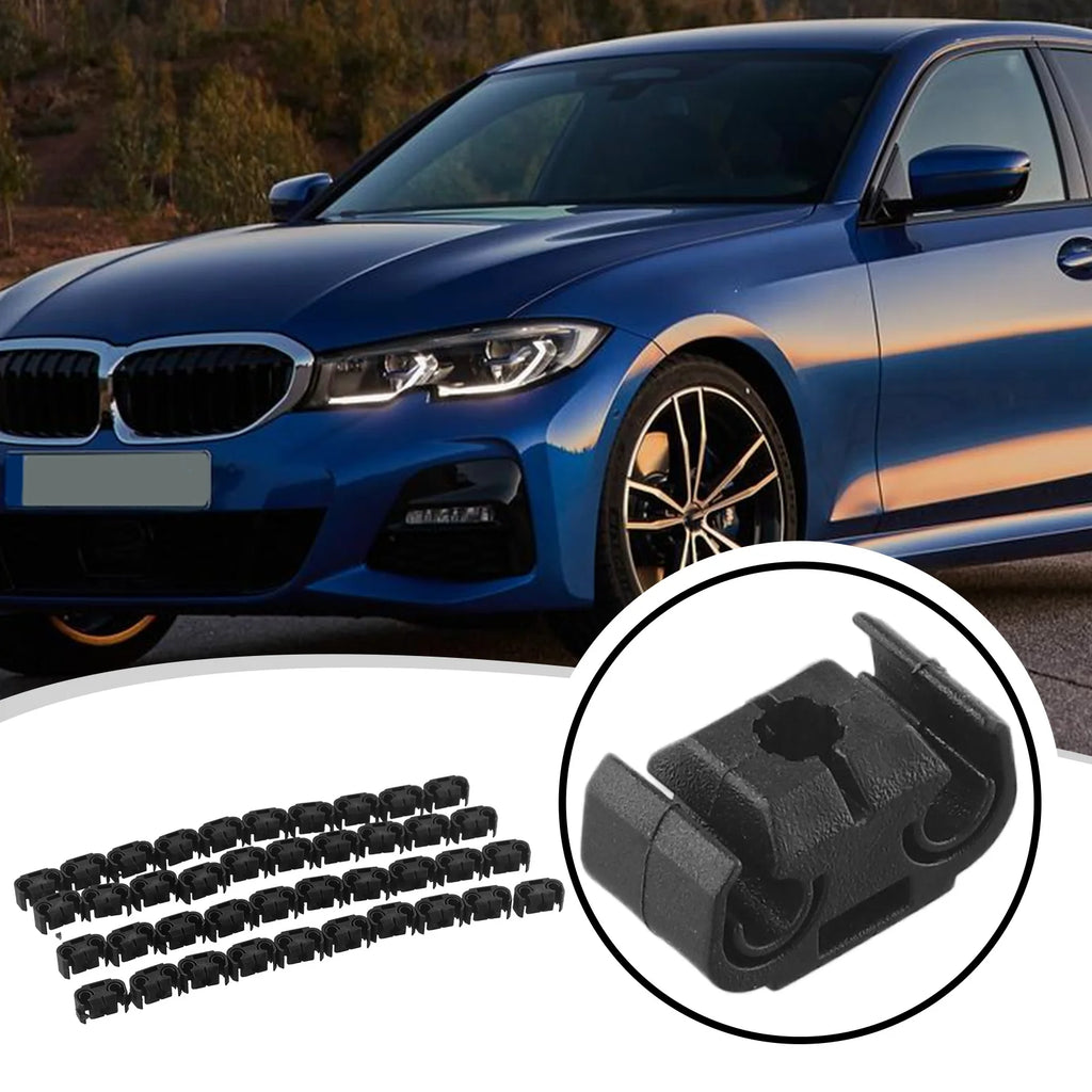 Car Double Brake Line Clip Brake Line Holder 4.75mm For Skoda A4/S4/A6 Car Brake Line Hose Clips Double Cable Holder Clip