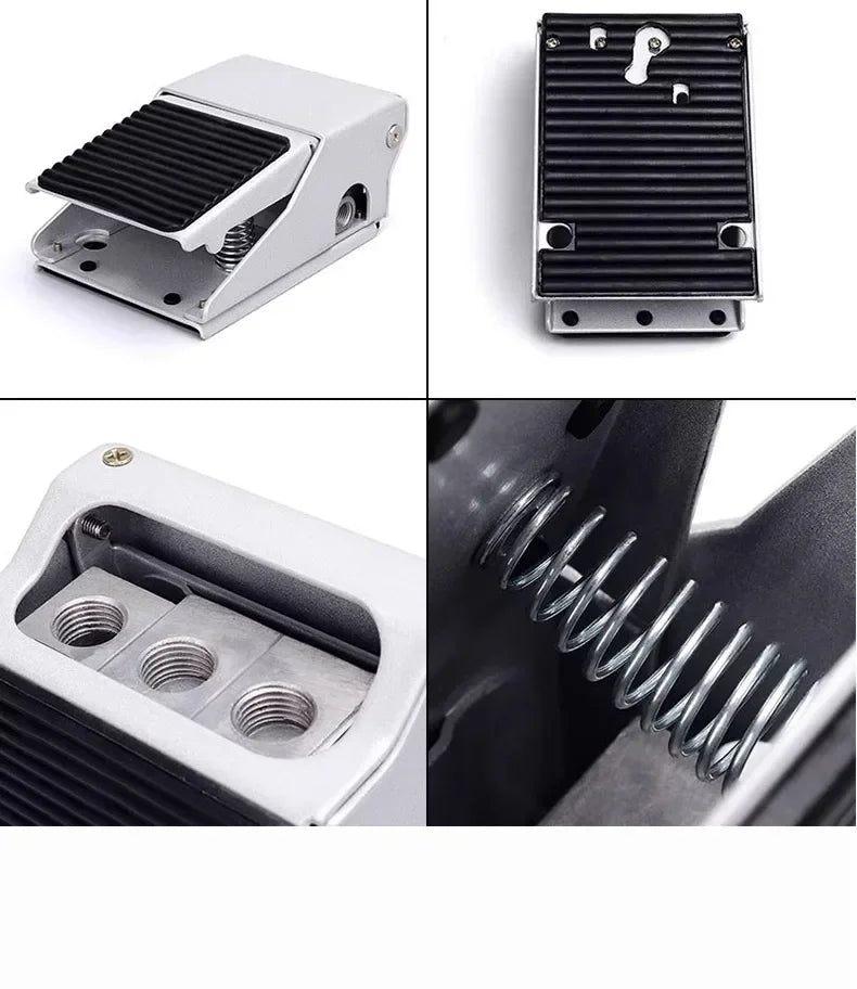 Lockable Pneumatic Foot Pedal Valve Switch, 2 Position 5 Way Air Control Valve FV320 FV420 4F210-08GL for Industrial Machinery