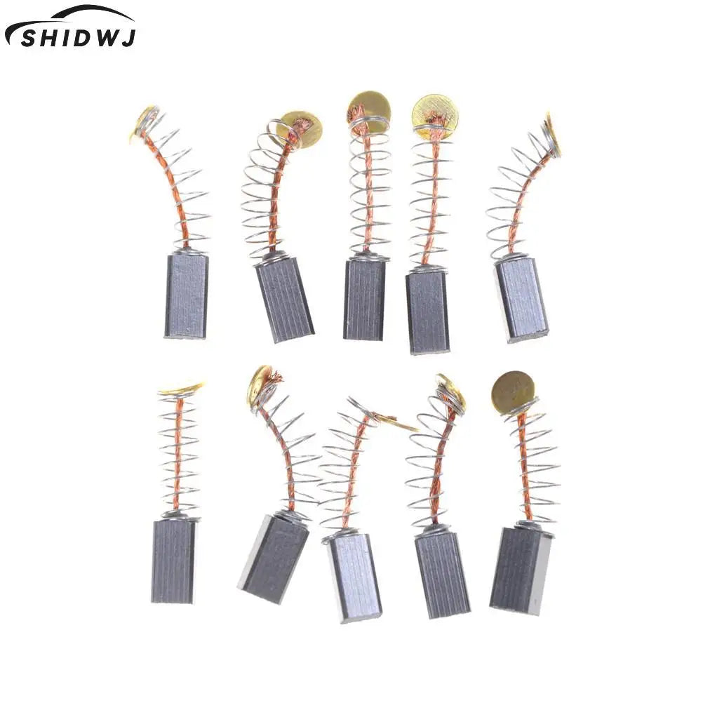 10pcs 5x5 x8mm Mini Drill Electric Grinder Replacement Carbon Brushes Spare Parts for Electric Motors Dremel Rotary Tools