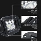 Car LED Work Light Flush Mount Bar OffRoad 12V 24V Spot Flood LED Light Bar LED Daytime Running Lights Car Tuning Accessories