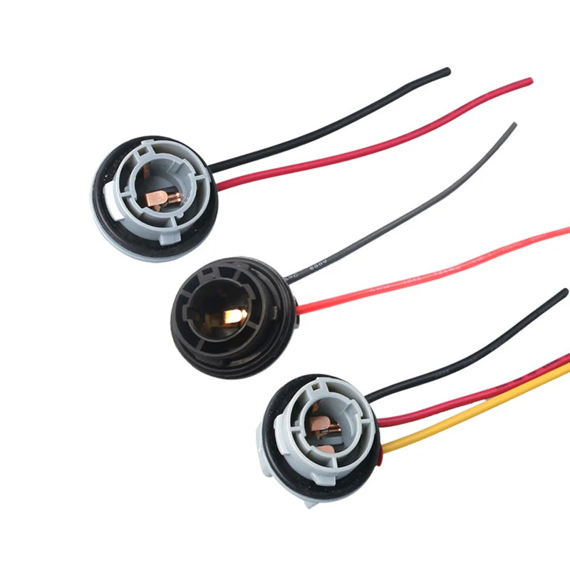 Automotive LED socket wire connector BA15S/1156/1157 bulb turn signal light socket wire harness