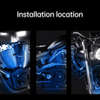 RGB Motorcycle LED Light Kits App Control Waterproof Lights For Motorcycles Music Scene Modes Motorcycle Underglow Lights Tools