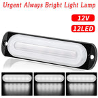 Car LED Light12V 24W White 6LED Car Truck Fog Light Lamp Off Road Safety Urgent Signal Truck Side Marker Lights