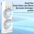 Cross Border Mini Electric Fan with Spray Cooling Function Portable Air Conditioning Household Desktop Use with LED Light Amagi
