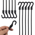 Heavy Duty Bungee Cords with Hooks Elastic Tie Down Straps for Car Roof Rack Motorcycle Luggage Cargo Net Camping Tent Rope