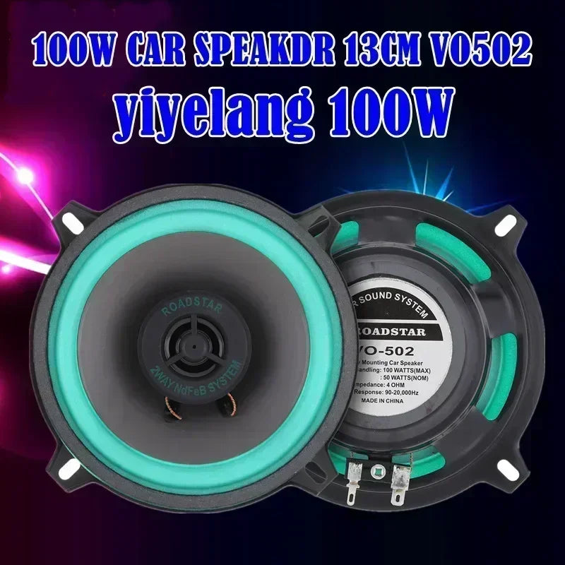 4/5/6 Inch Car Speakers Coaxial Subwoofer Universal Automotive Audio 100/160W HiFi Music Full Range Frequency Car Stereo Amagi