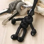 Handmade Building Block Keychain Biker Helmet Pendant Bag Rope Braided Paracord Backpack Doll Hanging Buddy Pendan Amagi