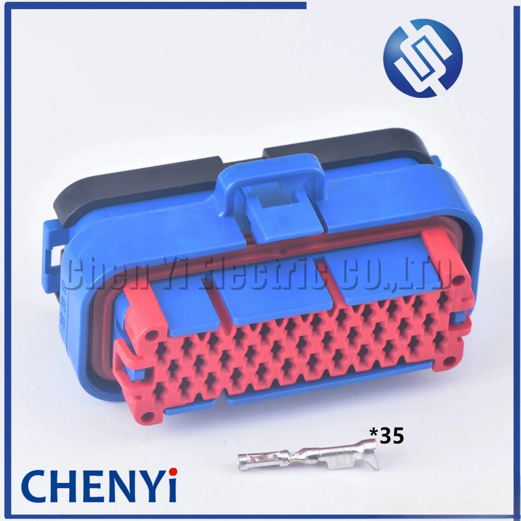35 Pin Blue auto Waterproof Connector Sealed Ecu Board PCB Plug socket 776164-5 776231-5 776230-5  776163-5 1-776231-5