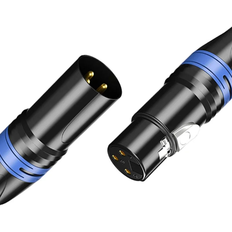 10 Set 3Pin XLR Color Head Pure Copper Pin Male and Female Audio Microphone Connector Canon Welding Plug Socket