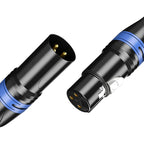 10 Set 3Pin XLR Color Head Pure Copper Pin Male and Female Audio Microphone Connector Canon Welding Plug Socket