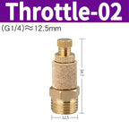 Air Fittings Brass Control Muffler Compressed Air Pneumatic Exhaust Muffler The Electromagnetic Valve Scarf Connector