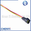 3 Pin 2.3mm Furukawa Black Auto Male or Female Car Waterproof Connector Wire Harness Switch plug FW-C-3M-B FW-C-3F-B