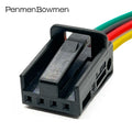 4 Pin 1K0972704C Car Glass Switch Trunk Switch Plug Female Wiring Harness Central Locking Electrical Cable Connectors With Cable