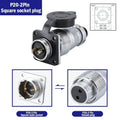 PLS20 / WS20 / TP20 Aviation Connector – 20mm, 2–12 Pin Male & Female Circular Plug Socket, Metal Shell, IP67