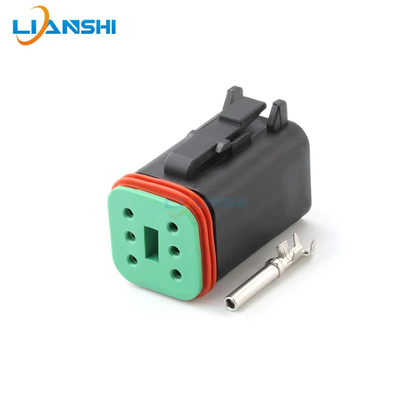 DT06-6S DT04-6P Deutsch waterproof connector Automotive day running lights modified wiring harness plug LED spot light connector