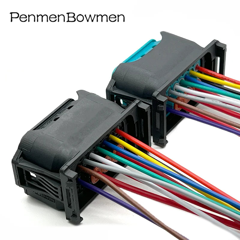1 Set 12 Pin Car Led Lamp Headlight Electrical Cable Connectors Wire Harness Plug 61132359991 For BMW 1-1452335-1 1-1452334-1