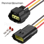 1 Set 3 Pin Car Camshaft Shaft Position Electrical Cable Connector Waterproof Female Male Wire Harness Plug 174357-2 174359-2