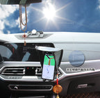 Car Mobile Phone Sunscreen Foldable Not Hot Stuck Screen Non-reflective Free Of Installation Mobile Navigation Sunshade amabilis