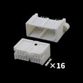 Automotive speed sensor PCB connector board end pin 16-hole plug seat rubber shell sheath with terminal DJ7165-0.6-10/21