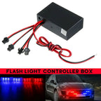 Auto 4 Ways LED Strobe Flash Light Lamp Flasher Flashing Controller Box 12V Car Accessories Controller Switch