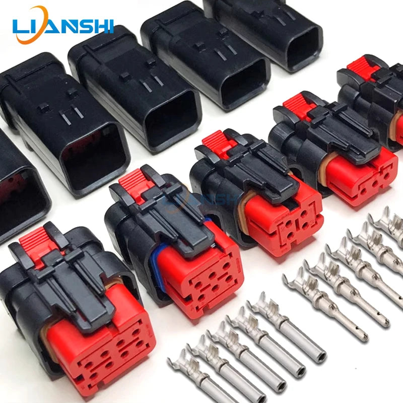 Automotive waterproof connectors, male and female plugs, fuel injector connectors, excavator connectors, camshaft sensor plugs