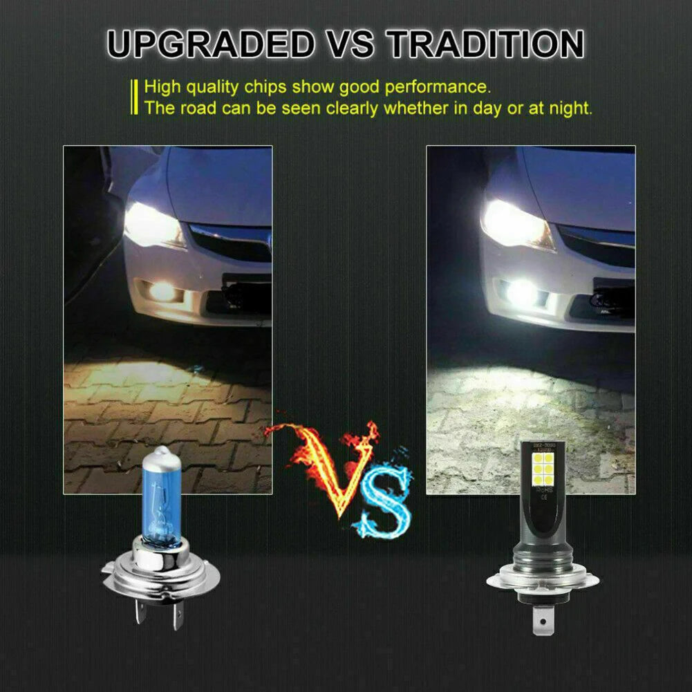 2Pcs H11 LED Headlight Kits 110W 20000LM Light Bulbs 6000K Driving DRL Lamp Car Fog Lights Day Running Light