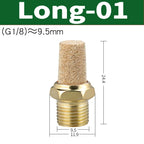 Air Fittings Brass Control Muffler Compressed Air Pneumatic Exhaust Muffler The Electromagnetic Valve Scarf Connector