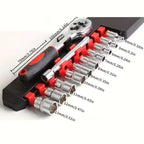 12 Sets of Dafi Complete of Auto Repair Tools Ratchet Socket Wrench Set Car Hardware Box Group Boats Motorcycles Bicycles Amagi