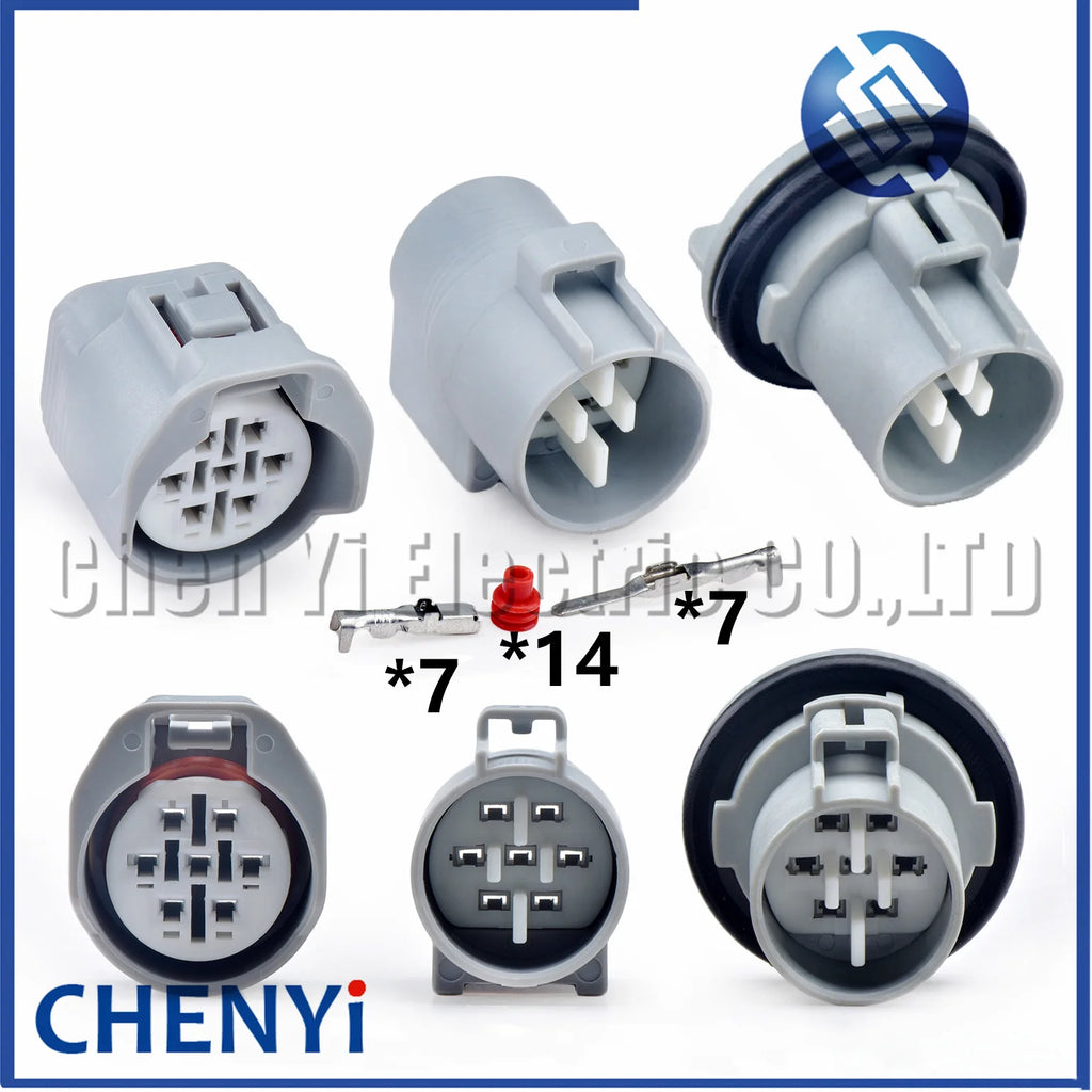 7 Pin Auto Connector Headlight Lamp Assembly Fog lamp plug 6189-0127 6188-0067 90980-10931 For Toyota Camry Lexus Mazda Honda