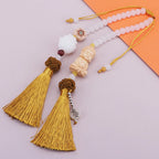 Car Huangyangmu Buddha Head White Jade Bodhi Car Pendant Fashion Car Interior Ornaments Rearview Mirror Good Luck Decoration