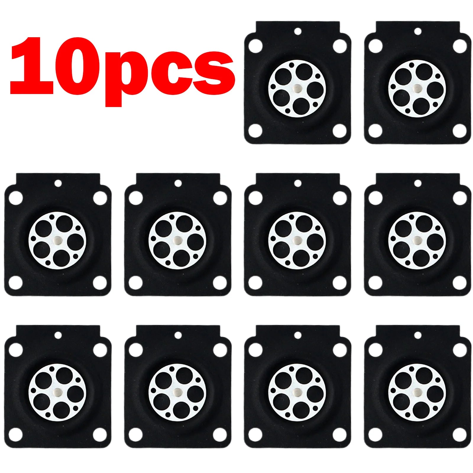 10PCS Carburetor  Metering Diaphragm  For 4314 121 4700 For Zama  A015053 C1Q  Carb Carburetor  Membrane Pads