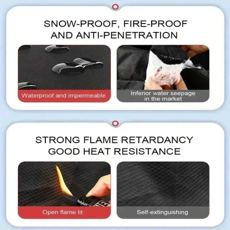 Thickened Car Snow Shield - Front Windshield Winter Frost-Proof Cover, Winterproof Car Clothing, Windshield Snow Shield Amagi