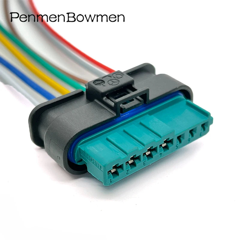 1 Set 7 Pin Car Oil Pump Plug Filter Waterproof Wire Harness Connector Sheath Terminal Suitable for A1715450128