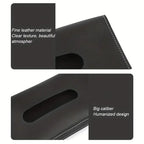 Car Tissue Box PU Leather Car Sun Visor Hanging Tissue Box Holder Auto Interior Storage Organizer Napkin Holder Accessories New