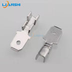 100pcs 6.3 male inserts 0.8mm thick 250 male terminals brass tinned with insulating sheath