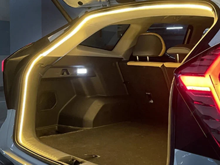 12V Dynamic Flowing Car Trunk LED Strip High-Brightness Wiring Automatic Sensing Tailgate Light Strip Tool Installation Amagi