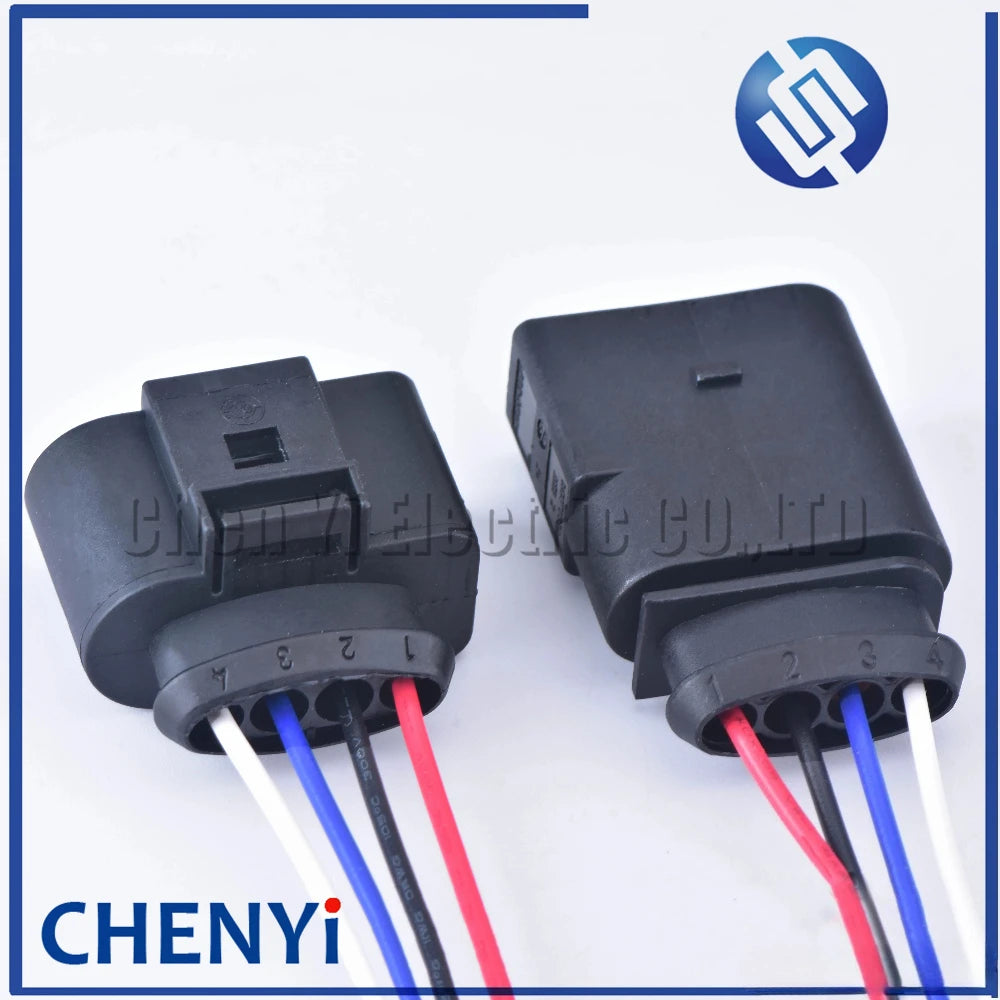 4 Pin 3.5 Waterproof connector 4B0973724 Ignition coil Extension adapter electrical wire plug 1J0973724 With harness 1J0 973 724
