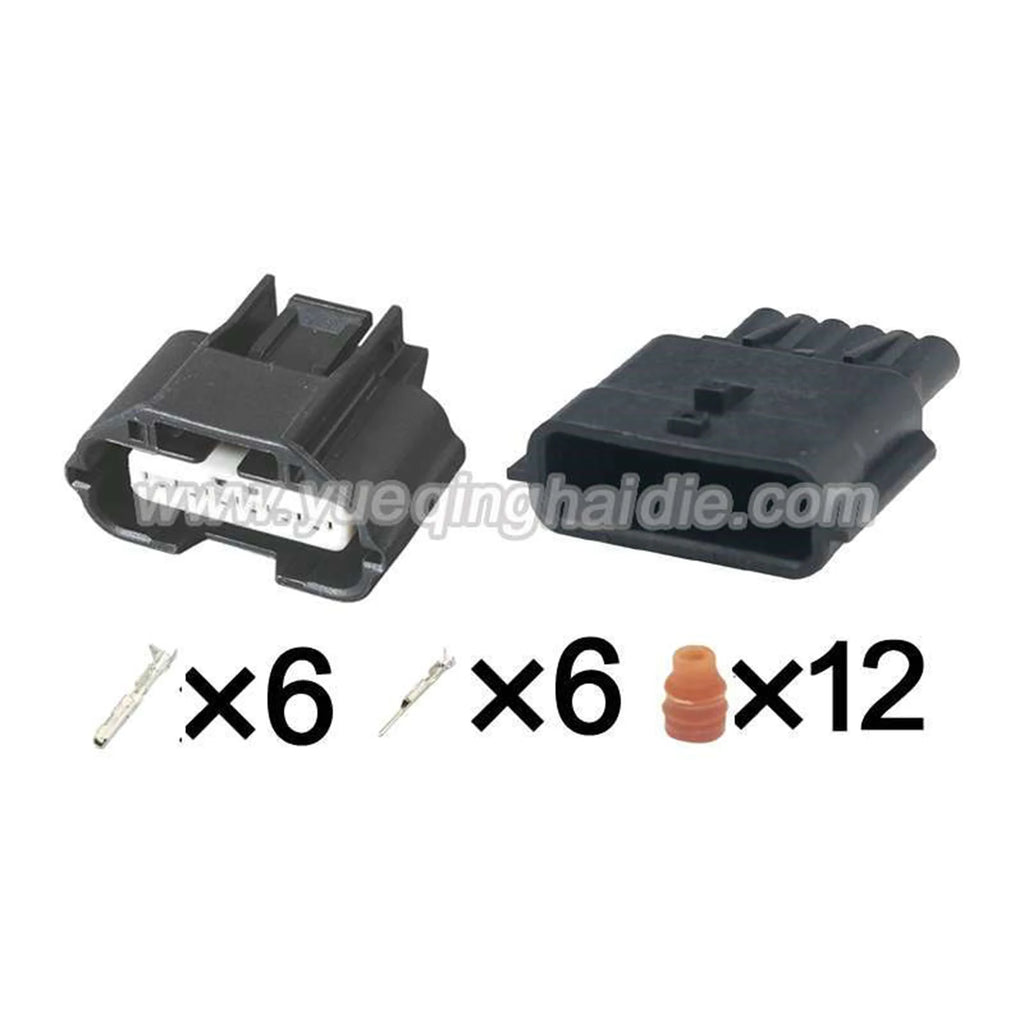6 Pin Connector 0.6mm Male Female Connector Auto Wire Harness Cable Socket for Nissan 7283-8850-30 7282-8850-30 350Z R35 GT-R V3