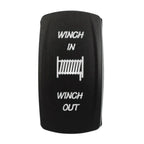 1 PC Winch IN OUT  Switch LED Rocker UTV Truck Boat 7 Pin  Switch Boat-shaped Switch For  Car Marine Truck Camper  Accessorie