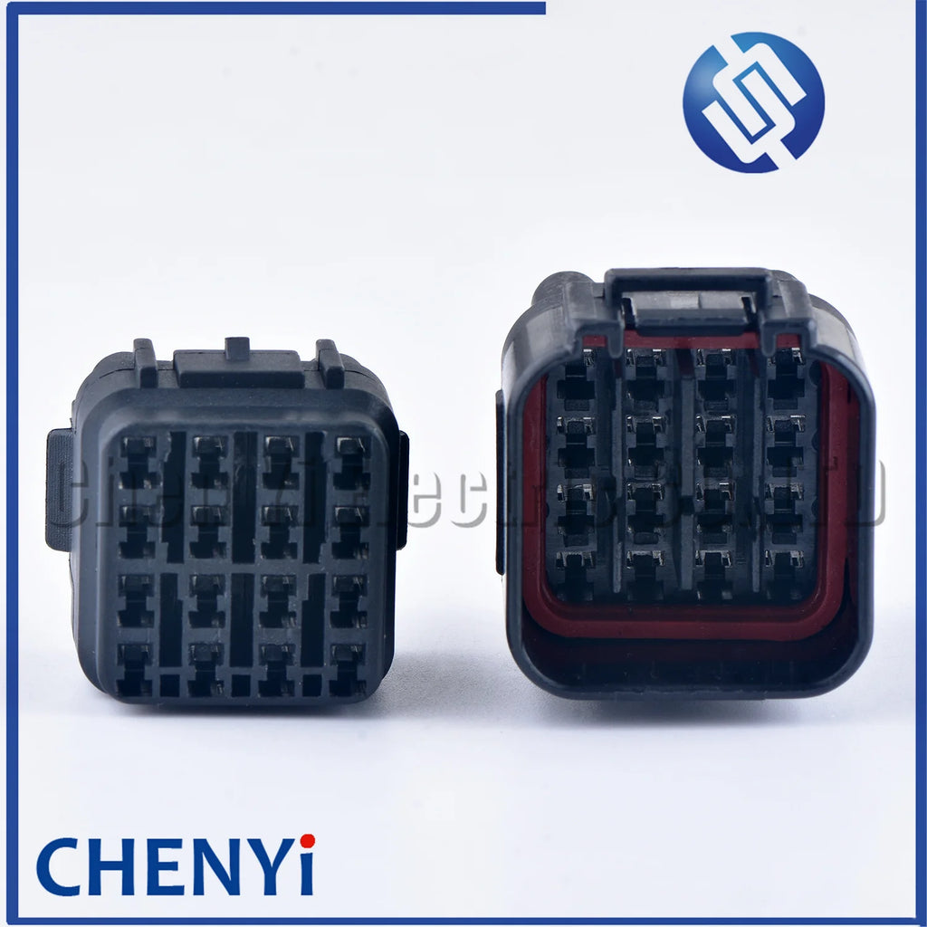 1 Set Black 16 Pin Auto Waterproof Electric Wire Cable Connector Male Or Female Socket Plug 6085-0510 6188-0353 6185-0510
