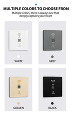 In-Wall Smart WiFi Router Panel 1000Mbps - 86-Type Hidden AP with 110V-220V for Home/Hotel Network Coverage