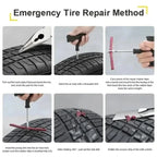Car Motorcycle Cold Repair 50/5pcs Vacuum Tire Repair Strip Tire Repair Kit Rubber Plugs Strings Puncture Repair Tools New amagi