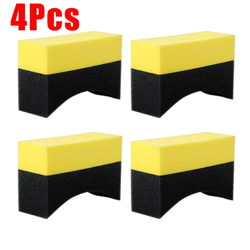 Car Tire Cleaning Sponge Auto Wheel Microfiber Suction Sponge Brush Set for Cars Wheels Tyre Clean Polishing Detail Brushes Tool