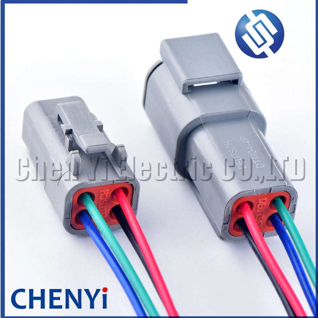 4 DTM06-4S DTM04-4P Automotive waterproof connector Sealed Wire Harness Plug with 15cm wires For Deutsch DTM series
