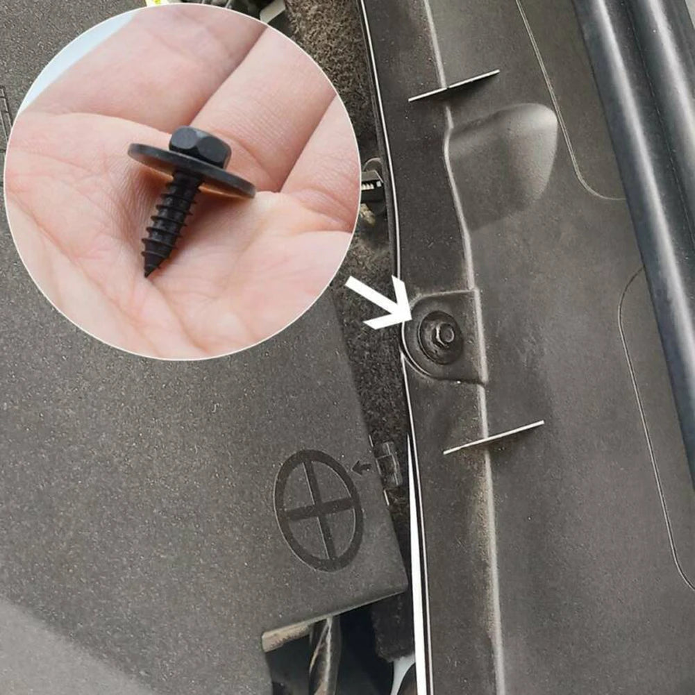20X Hex Head  Screw Mudguard Liner Air Duct Splash Shield Trim For BMW 07147129160 Splash  Shield Clip Bolt Screw Car Accessorie
