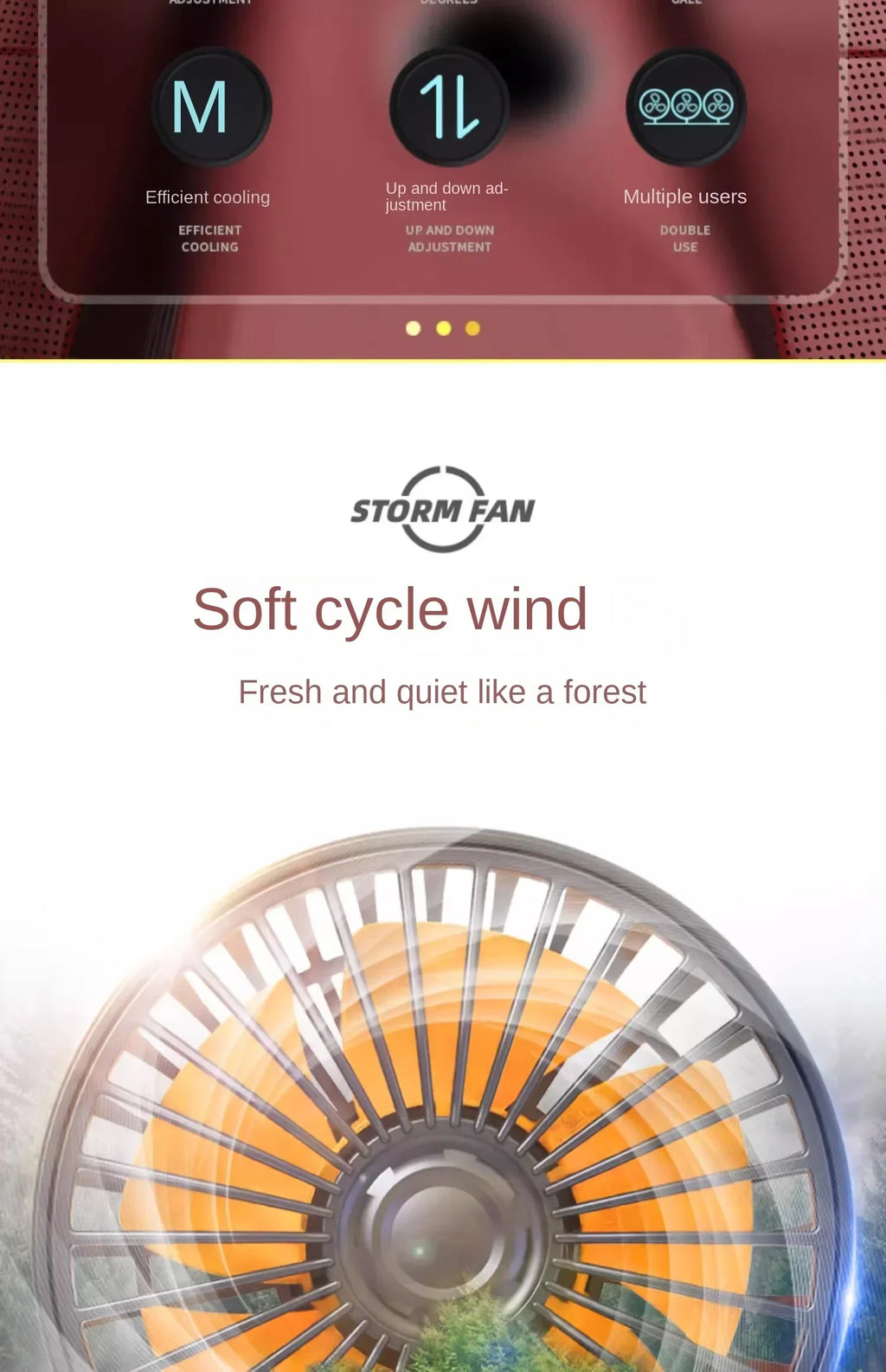 Motorcycle Special 5V 12V 24V Powerful Heads 360° Rotatable 2 Speeds Car SUV Truck BUS Van Mini Cooling Fan Amagi