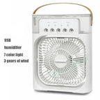 Super Cooling Desktop Small Fan Spray Air Conditioning Fan Cooling Miracle Air Cooler Dormitory Small USB Electric Fan Amagi